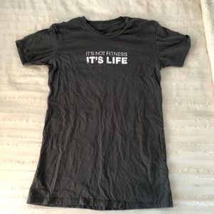 Grey Equinox Fitted Workout T-Shirt